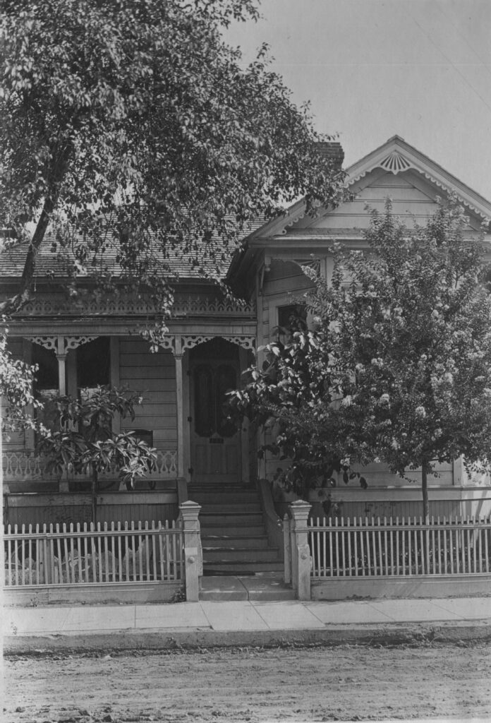 Front facade of 411.